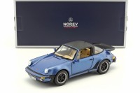 1:18 PORSCHE 911 Turbo Targa 3.3L (930) 1987 Blue Metallic