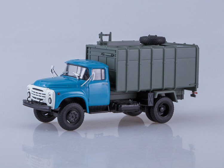 1:43 Мусоровоз с боковой загрузкой КО-413 (на шасси ЗИЛ-130)