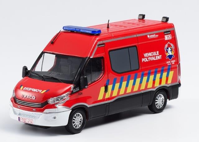 1:43 IVECO DAILY "Pompiers véhicule polyvalent" (пожарный Бельгия) 2019