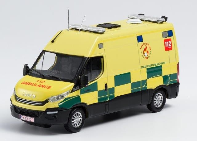 1:43 IVECO DAILY "Ambulance Zone de Secours de Wallonie Picarde" (спасатели Бельгия) 2019