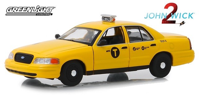 1:43 FORD Crown Victoria "NYC Taxi" (такси Нью-Йорка) 2008 (из к/ф "Джон Уик II")