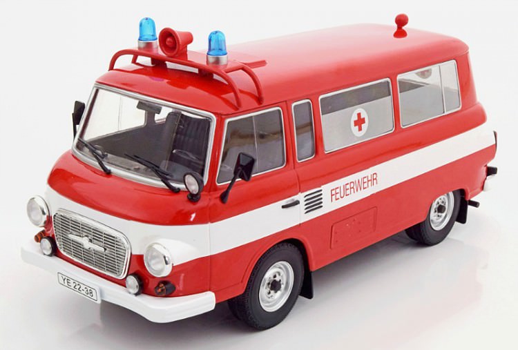 1:18 BARKAS B1000 Bus "Fire Brigade Ambulance" 1965