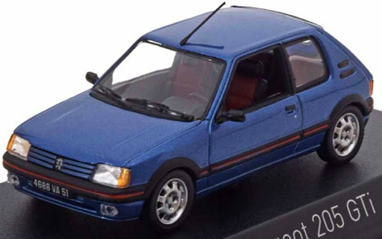 1:43 PEUGEOT 205 GTI 1,9 1992 Miami Blue