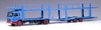 1:43 MAN 19.320 с прицепом-автовозом 1970 Blue 
