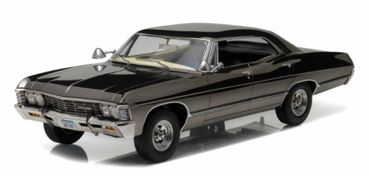 1:18 Chevrolet Impala Sport Sedan 1967 Black Chrome (из телесериала "Сверхъестественное")