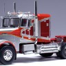1:43 седельный тягач FREIGHTLINER FLC 120 64 T со спальником 1977 Silver/Red 