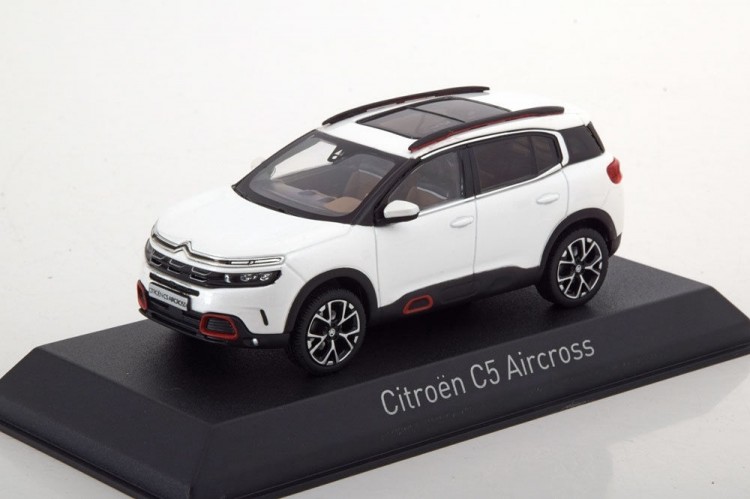 1:43 CITROEN C5 Aircross (кроссовер) 2018 Pearl White & Red Deco