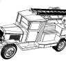 1:43 Сборная модель ПМЗ-7 пожарная автоцистерна 1944 г.