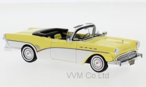 1:43 BUICK Roadmaster Convertible 1957 Light Yellow/White