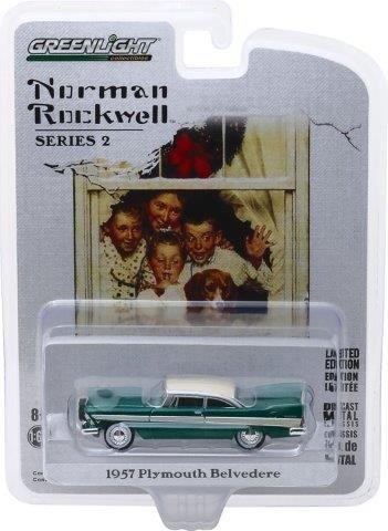 1:64 PLYMOUTH Belvedere with Wreath Accessory 1957 Green
