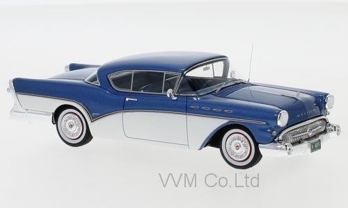 1:43 BUICK Roadmaster Hardtop Coupe 1957 Metallic Blue/White