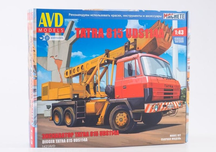 1:43 Сборная модель TATRA 815 UDS114A Экскаватор