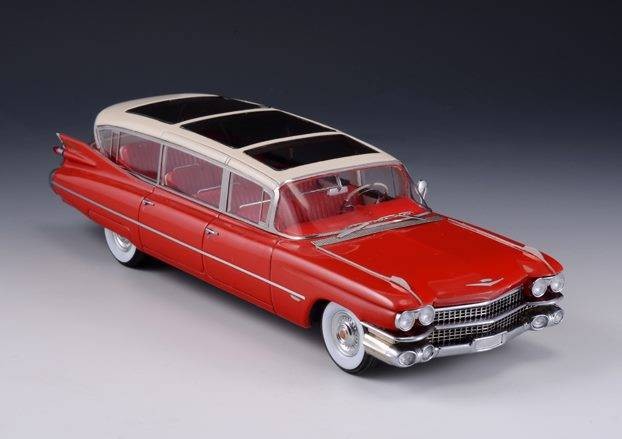 1:43 CADILLAC Broadmoor Skyview Stretch-Limousine 1959 Red