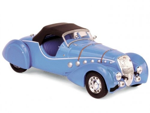1:43 PEUGEOT 302 Darl'Mat Roadster 1937 Blue Metallic
