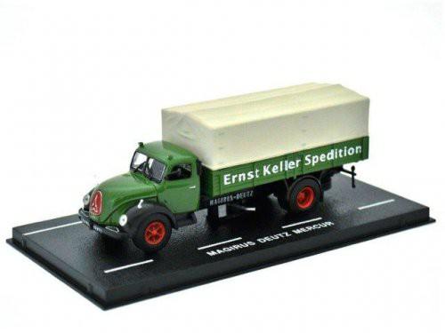 1:72 MAGIRUS DEUTZ Mercur S3500 "Ernst Keller Spedition" (бортовой грузовик с тентом) 1952 Green