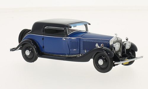 1:43 ROLLS ROYCE Phantom II Continental Windovers Coupe 1933 Blue/Dark Blue