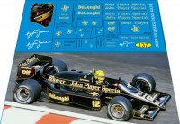 1:43 набор декалей Formula 1 №14 Lotus 97T Айртон Сенна (1985)
