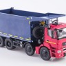 1:43 КАМский-65801-T5 самосвал, красный / синий