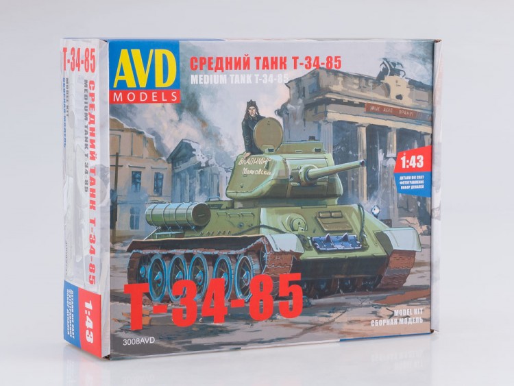 1:43 Сборная модель Средний танк T-34-85