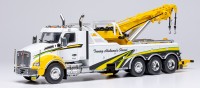 1:43 эвакуатор KENWORTH T880 2018 White/Yellow 