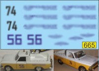 1:43 набор декалей Аэропорт москвич пикап  