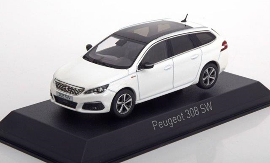 1:43 PEUGEOT 308 SW GT Line 2017 Pearl White