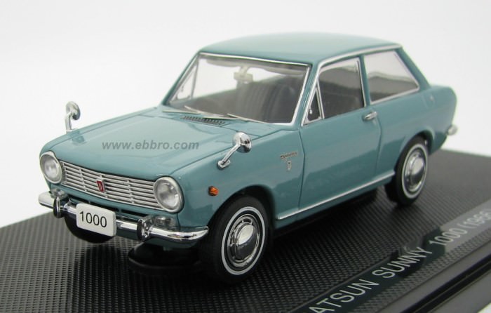 1:43 Nissan Sunny 1000 1966 blue-grey