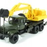 1:43 КрАЗ-255Б ЭО-4421 Экскаватор, хаки / желтый