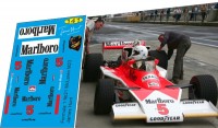 1:43 набор декалей Formula 1 №21 McLaren M23 №5 James Hunt 