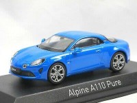 1:43 RENAULT Alpine A110 Pure 2018 Alpine Blue