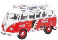 1:76 VW T1 Samba Bus "Coca-Cola" с доской для серфинга 1970