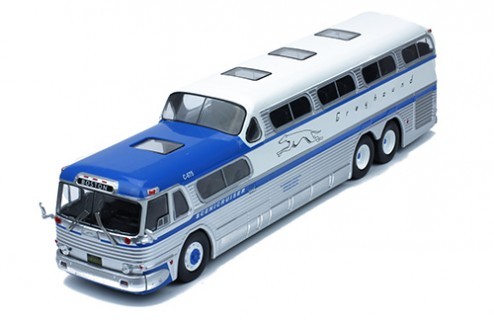 1:43 автобус GM PD-4501 "GREYHOUND SCENICRUISER" 1956 Blue/White