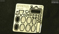 1:43 Фототравление Набор зеркал и солнцезащитный козырёк для моделей 677 и 672