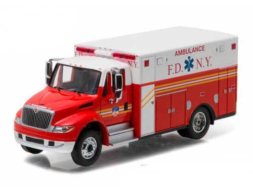1:64 INTERNATIONAL Durastar Ambulance "FDNY" (Fire Department of New York) 2013