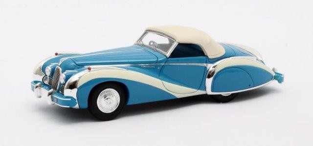 1:43 TALBOT-LAGO T26 GS Cabriolet Saoutchik #110110 (закрытый) 1948 Blue