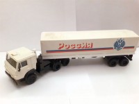 1:43 КАМский грузовик-5410 c полуприцепом Россия (белый)