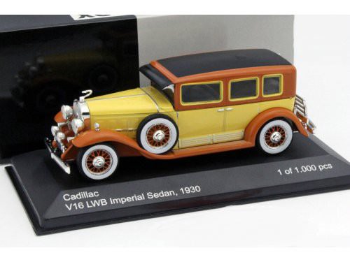 1:43 CADILLAC V16 LWB Imperial Sedan 1930 Yellow/Brown