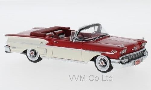 1:43 CHEVROLET Bel Air Impala Convertible 1958 Red/White