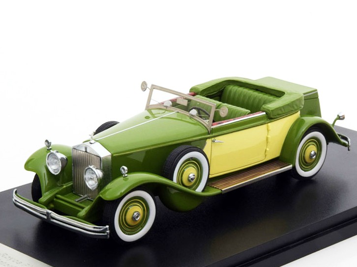 1:43 ROLLS ROYCE Phantom II Croydon Victoria by Brewster (открытый)) 1932 Green/ Yellow 