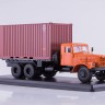 1:43 КРАЗ-257Б1 контейнер, оранжевый