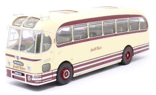 1:43 автобус AEC Reliance WEYMANN Fanfare "South Wales" (OXFORD 25 Years) 1954 Beige/Maroon