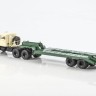 1:43 КРАЗ-258Б1 с п/п ЧМЗАП-5523, бежевый / зеленый