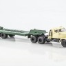 1:43 КРАЗ-258Б1 с п/п ЧМЗАП-5523, бежевый / зеленый