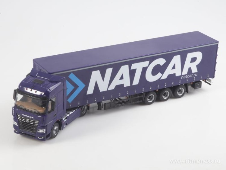 1:43 KAMский-54901 с п/п НЕФАЗ-93341 "NATCAR", темно-синий