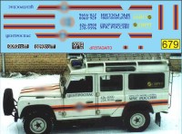 1:43 набор декалей Автомобили МЧС России (LAND ROVER Land Defender 110) 