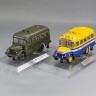 1:43 Комплект автобусов Курганского завода тип «651А»: «Штабной» г. Калуга и «ППМ» г. Кисловодск
