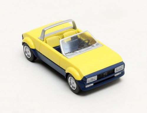 1:43 PEUGEOT 104 Peugette Pininfarina 1976 Yellow/Blue