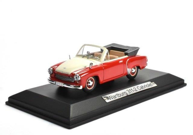 1:43 WARTBURG 311-2 Cabriolet 1958 Red/White