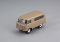 1:43 Советский автомобиль тип 450A, Ведомственный автобус, г. Ленинград, 1965 г. (кофе с молоком)