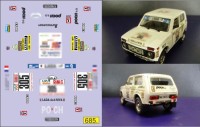1:43 набор декалей НИВА №305 2121 Dakar lada (Саратов, Агат, Тантал, Радон) 